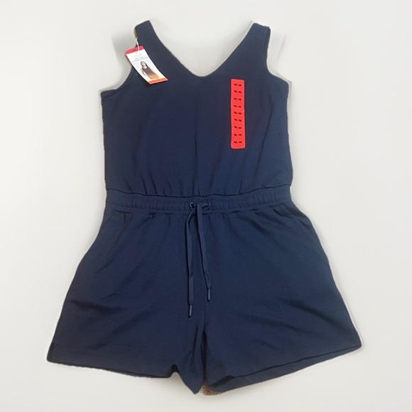 NWT Lole Women's Navy Soft Stretch Romper sz M - Picture 1 of 9